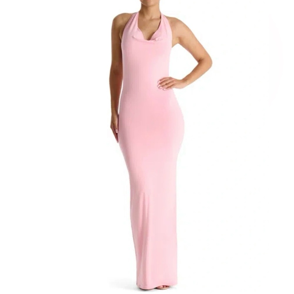 Naked Wardrobe Make ‘Em Halter Maxi Dress NEW small